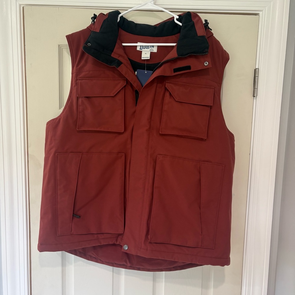Duluth Trading Co Whaleback Burnt Red Vest